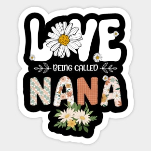 I Love Being Called Nana Flower Daisy Cute Mother's Day Sticker